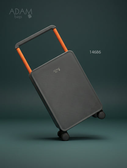 حقيبة سفر صلبة بعجلات 360° وقفل أمان