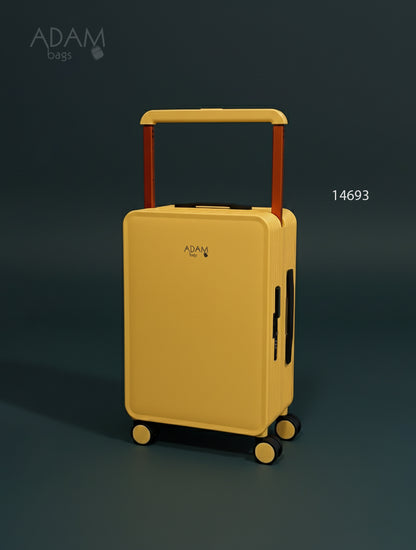 حقيبة سفر صلبة بعجلات 360° وقفل أمان