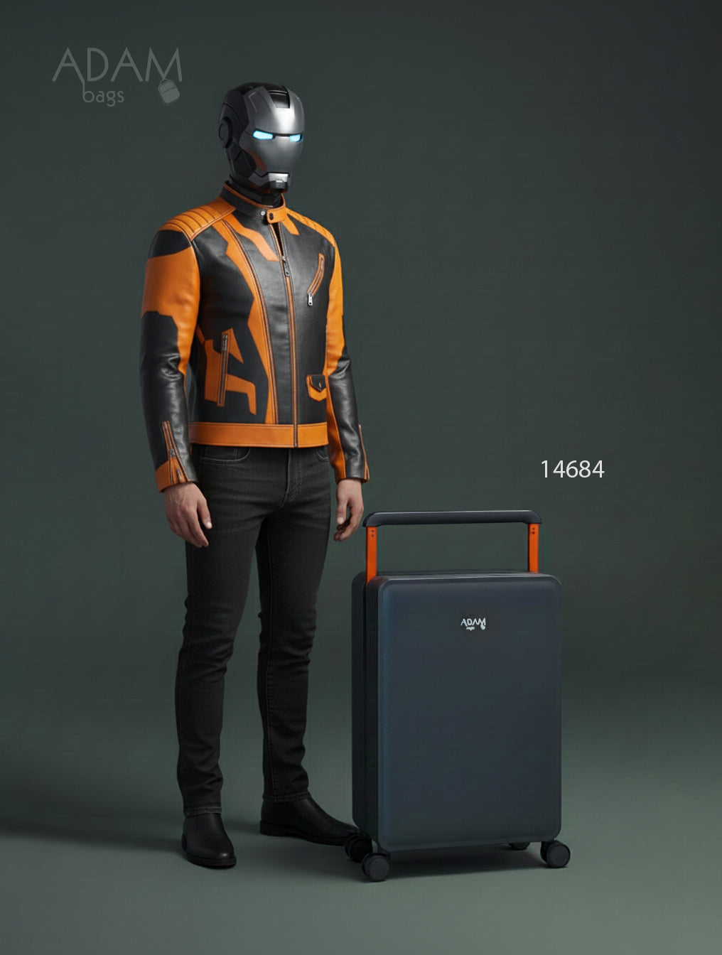 حقيبة سفر صلبة بعجلات 360° وقفل أمان