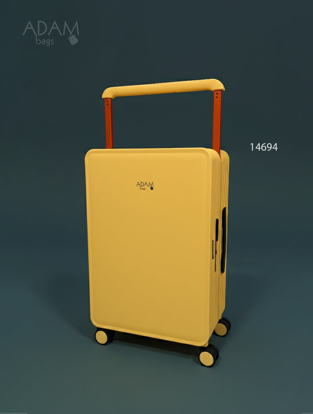 حقيبة سفر صلبة بعجلات 360° وقفل أمان