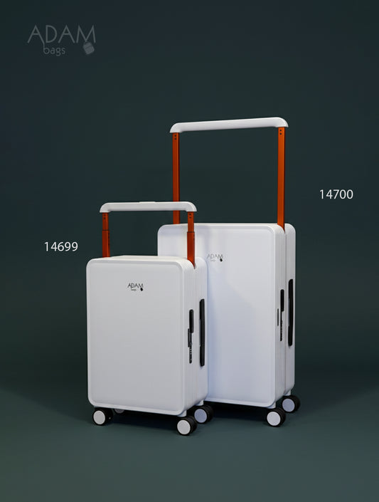 حقيبة سفر صلبة بعجلات 360° وقفل أمان