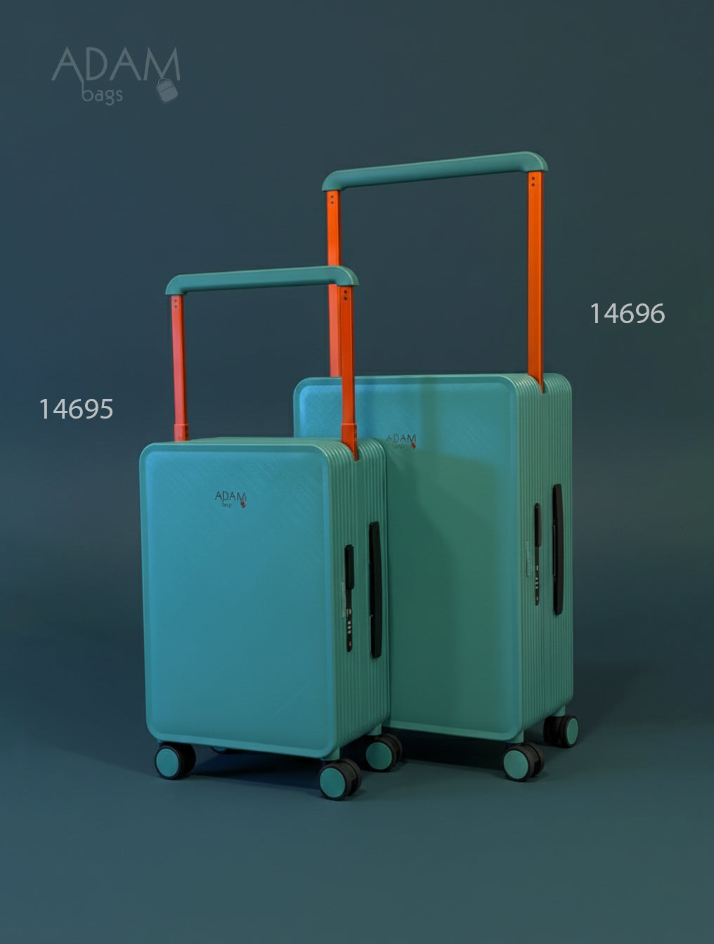 حقيبة سفر صلبة بعجلات 360° وقفل أمان