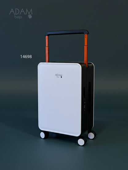 حقيبة سفر صلبة بعجلات 360° وقفل أمان